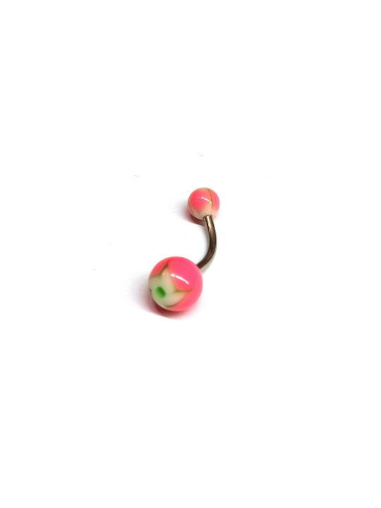 Belly button earring colored surgical steel hypoallergenic