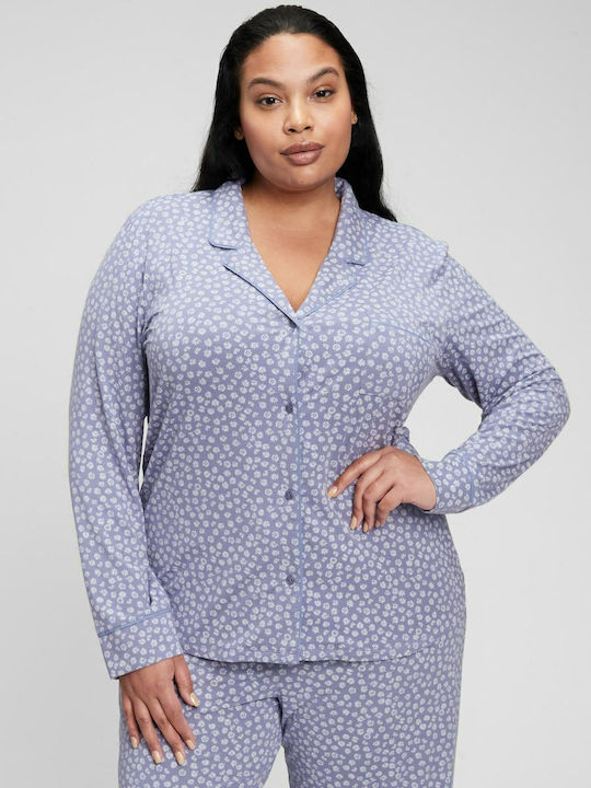 GAP Winter Women's Pyjama Top Blue