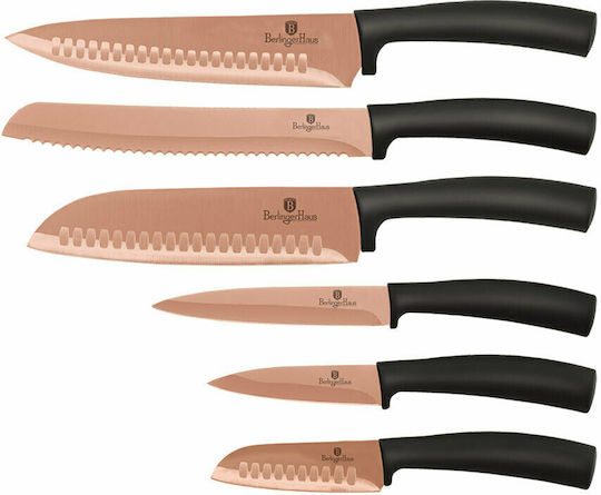 Berlinger Haus Metallic Line Σετ Μαχαίρια από Ανοξείδωτο Ατσάλι Rose Gold Edition 6τμχ