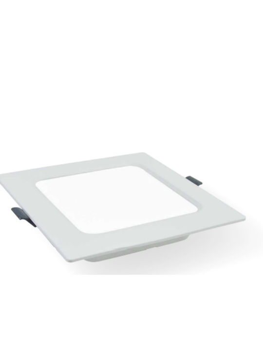 Lucas Square Recessed LED Panel 15W with Cool White Light 17.5x17.5cm