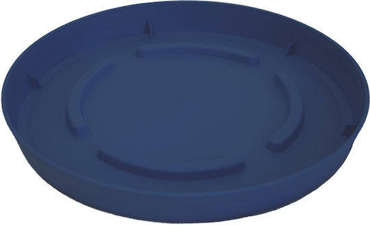 Atmosphera Plastic Pot Plate Aegean Blue 26x26cm