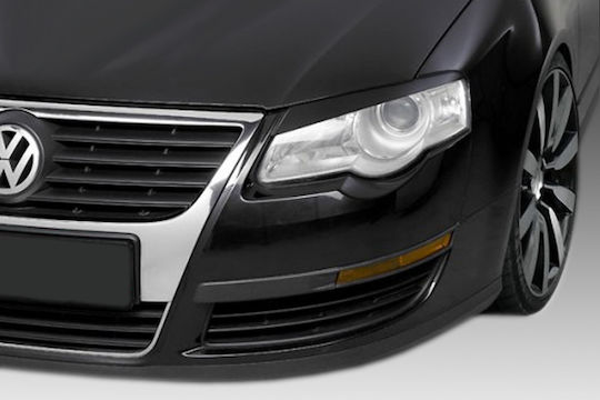 Motordrome Front Headlight Eyebrows for Volkswagen Passat B6 2005-2010