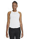 Nike One Women's Athletic Blouse Sleeveless White