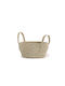 Nef-Nef Homeware Volcano Decorative Basket Wicker with Handles Natural 25x25x14cm