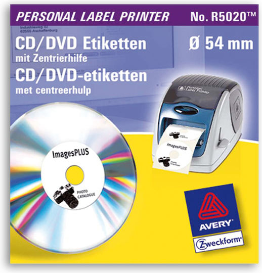 Avery 150 Selbstklebende Etikettenrollen 54x54mm 1Stück
