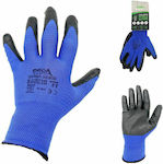 Agroforce Arbeitshandschuhe Blau Nitril/Polyester