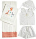 Nuova Vita Set Christening Oilcloths White-Beig...