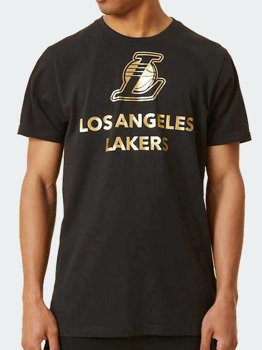 New Era NBA Herren Sport T-Shirt Kurzarm Schwarz
