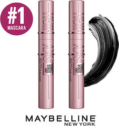 Maybelline Wimperntuschen Lash Sensational Sky High Faser-Mascara (2 x 7,2 ml)