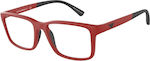 Emporio Armani Plastic Eyeglass Frame Red EA3203 5624