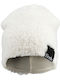 Shearling Kids Beanie Furry White