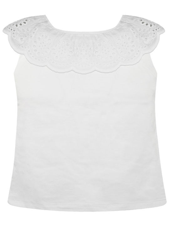 Energiers Kids' Blouse Sleeveless White