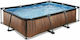 Exit Toys 3700 Swimming Pool with Metallic Frame 300x200x65cm Brown