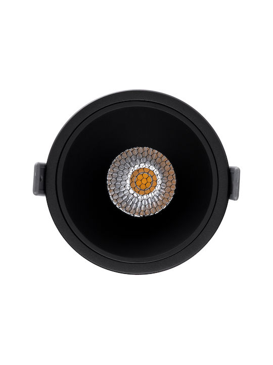 GloboStar Round Metallic Recessed Spot with Int...