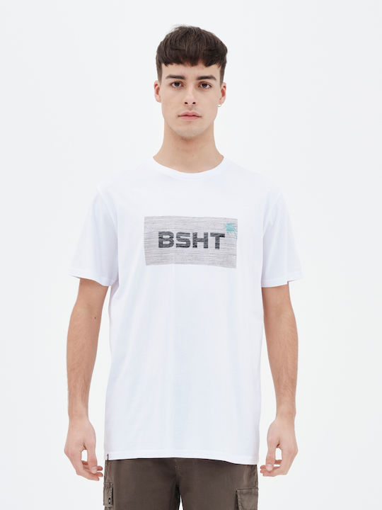 Basehit Herren T-Shirt Kurzarm Weiß