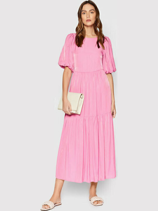 Лятна Midi Рокля Super Pink