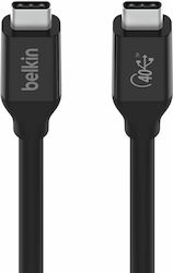 Belkin Connect USB 4 Cable USB-C male - USB-C male Μαύρο 0.8m (INZ001BT0.8MBK)