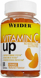 Weider Vitamin C Up Βιταμίνη 250mg Πορτοκάλι 84 ζελεδάκια