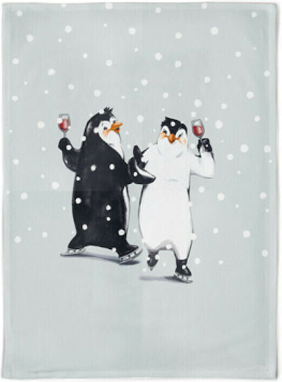 Chic Mic Winter Dance Prosop din 100% Bumbac în Culoarea Gri 50x70cm Chic Mic Winter Dance Prosop din 100% Bumbac în Culoarea Gri 50x70cm