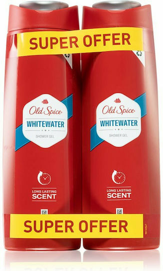 Old Spice Whitewater Shower Gel for Men 2x200ml