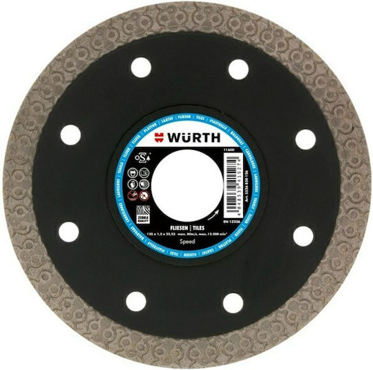 Wurth Zebra Disc de tăiere Materiale de construcție 115mm