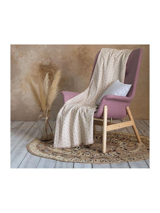 Nima Armchair Throw Imane 180x180cm Beige