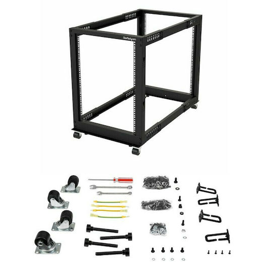 StarTech Επιτοίχια Καμπίνα Rack 15U 60x111.9x77.1cm Μαύρο 4POSTRACK15U