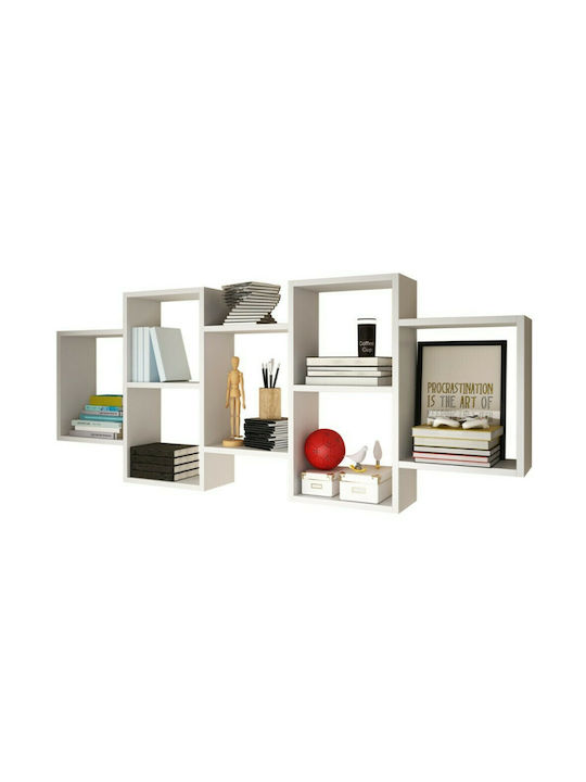 Shelf Wall Trio ΙΙ 161x18x65cm White