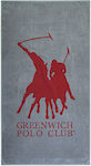 Greenwich Polo Club Gray Cotton Beach Towel 170x90cm