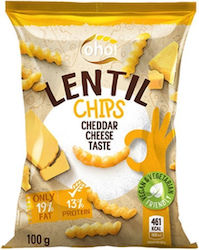 Oho! Lentil Chips Τυρογαριδάκια από Φακές Cheese 100gr