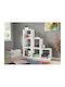 Bibliotecă Trio Alb 105x33x108 cm