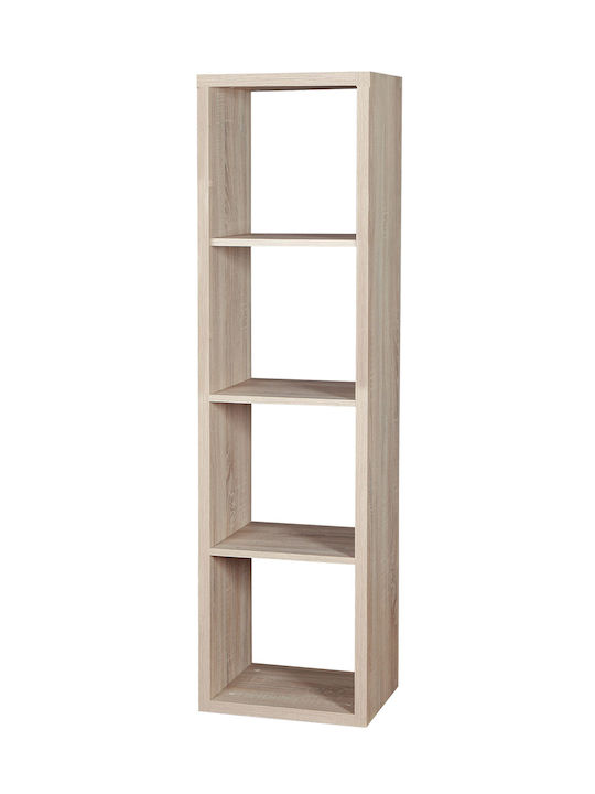 Bookcase Clever 4S 41x32x145cm Natural