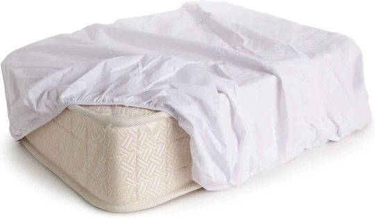 Dunlopillo Протектор за матрак Еднолицев Водоустойчив с Пола Tencel Бял 80x200+20см