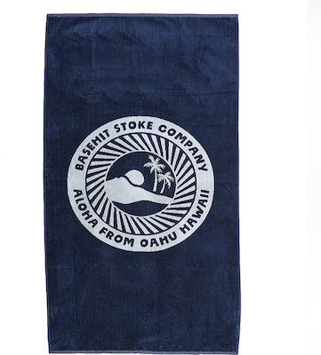 Basehit Beach Towel Cotton Midnight Blue 160x86cm.