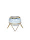 Keskor Planter Ceramic Blue with Stand 12.5x12.5x9.5cm.