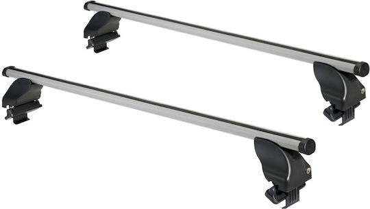 Cam Aluminum Car Roof Bars 112cm for Fiat Bravo Set with Roof Rack Legs 3D