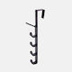 Viosarp Door Hook 6 Slots Plastic 10x32cm