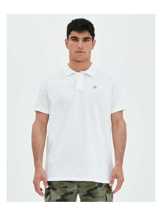 Basehit Men's Short Sleeve Blouse Polo White