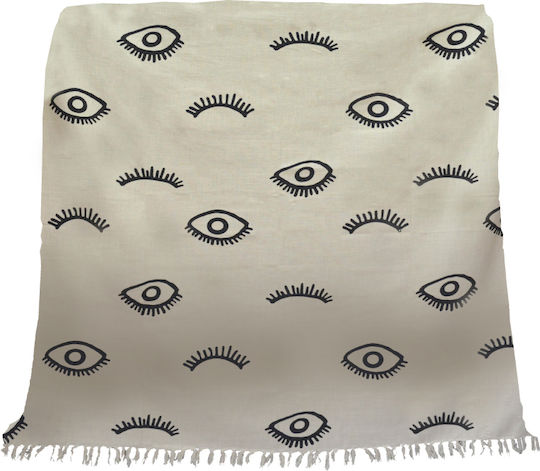 InTheBox Eyes Покривка За Фотьойл 130x170см Бяла / Черна
