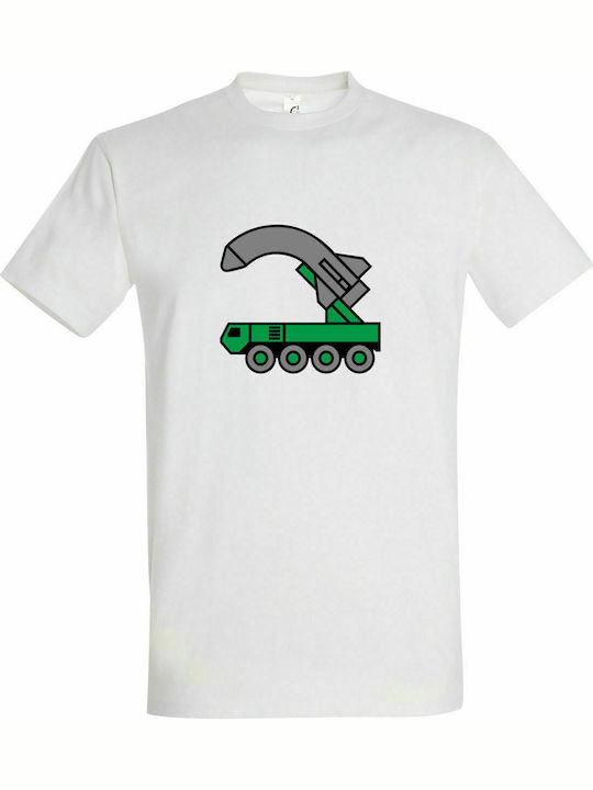 Unisex T-Shirt " Fuck Your War, Army Tank ", Weiß