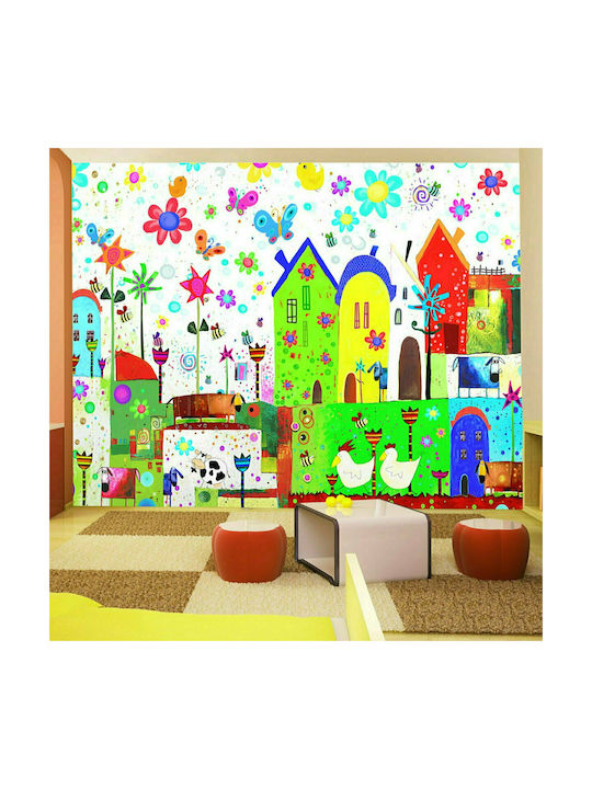 Polihome Kids Wallpaper Fabric Happy Farm L150xH105εκ.