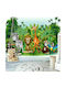 Polihome Peel & Stick Kids Wallpaper Jungle Animals L245xH175cm