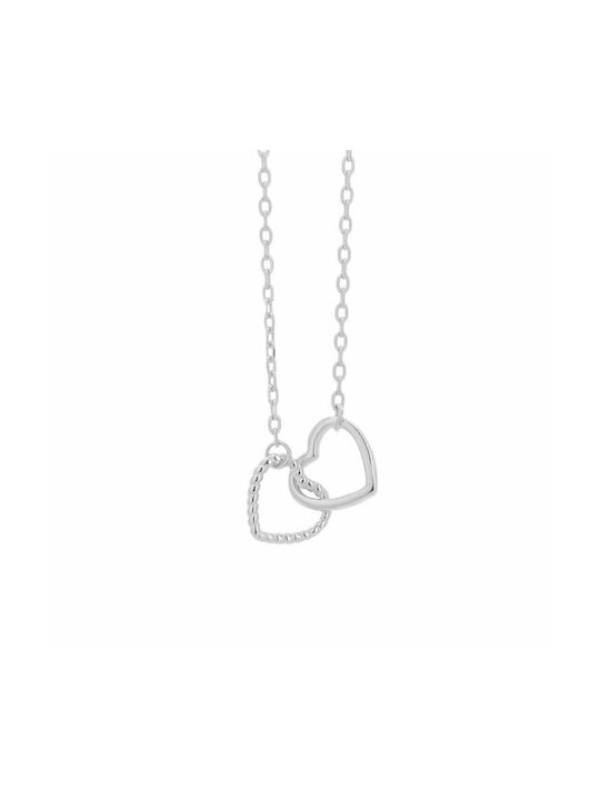 Prince Silvero Necklace with design Heart from Silver