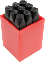 Yato Cifre de lovire 8mm YT-6855 Litere ciocănite Seturi de unelte de mână 9buc