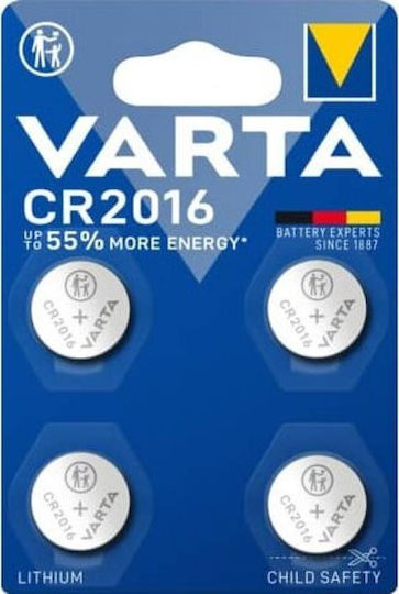 Varta Батерии Литий За часовници CR2016 3V 4бр