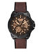 Fossil Bronson Men's Watch 43mm Battery with Brown Leather Strap
