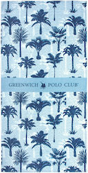 Greenwich Polo Club Πετσέτα Θαλάσσης Γαλάζια 170x80εκ.