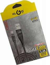 S-58 Regular USB 2.0 σε micro USB 2m Μαύρο