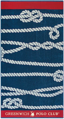 Greenwich Polo Club Beach Towel Cotton Blue 170x90cm.