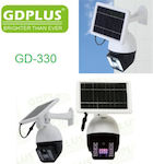 GDPLUS Dummy Überwachungskamera Solar mit LED-Beleuchtung